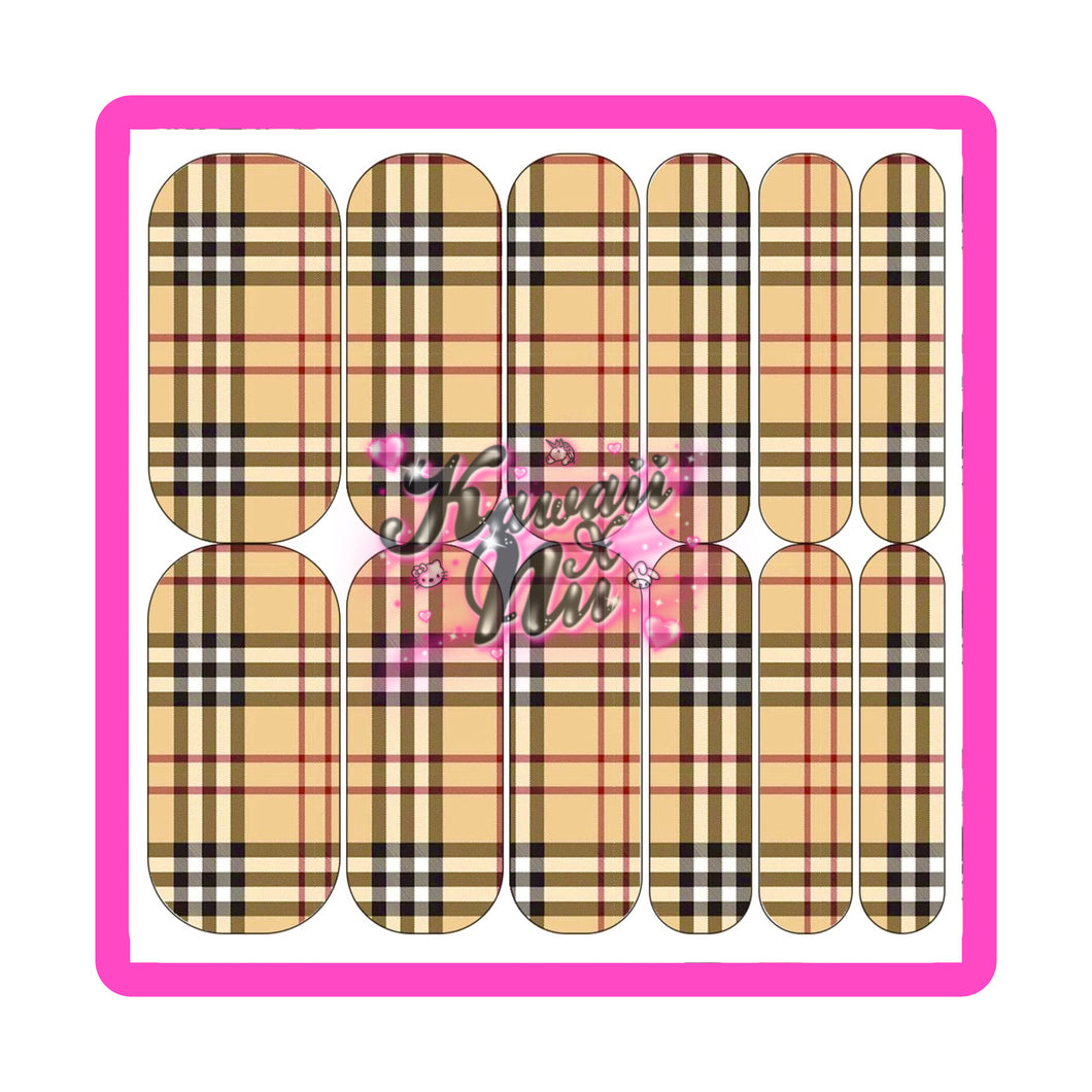 Designer Plaid Decal