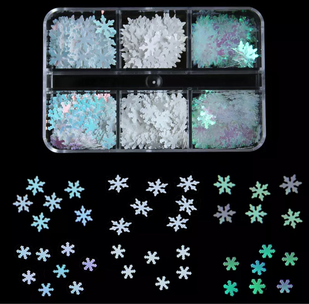 Iridescent Snowflake Glitter