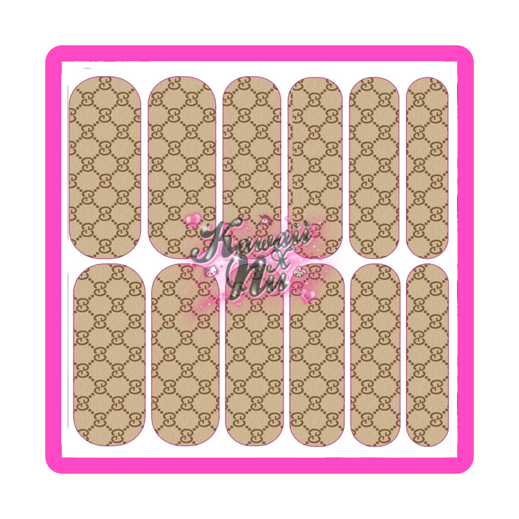 GG Monogram Print Decal