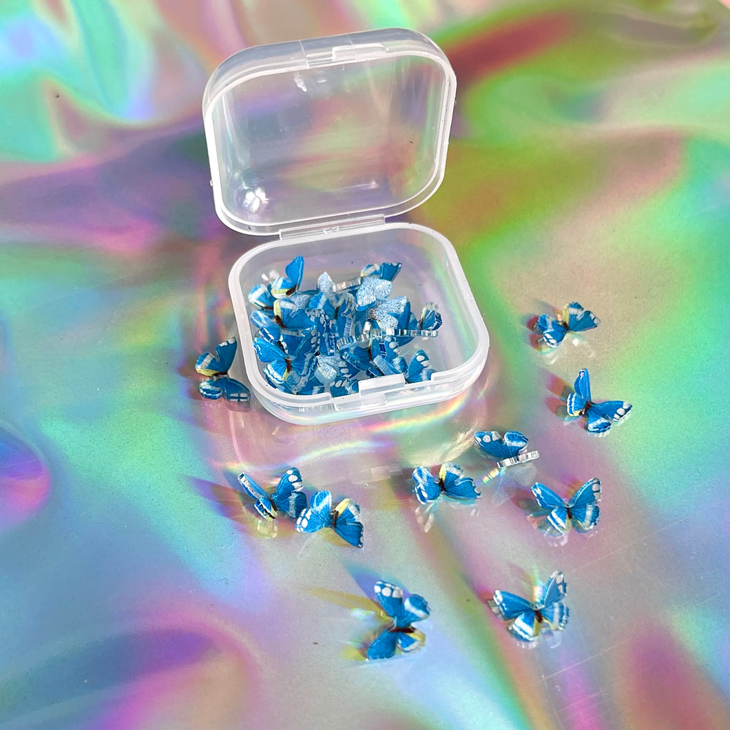 30 Pack -  Blue Butterflies